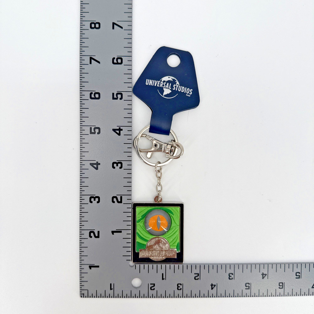 Universal Studios Jurassic World Dinosaur Eye Keychain / Backpack or Purse Charm - Picture 6 of 6